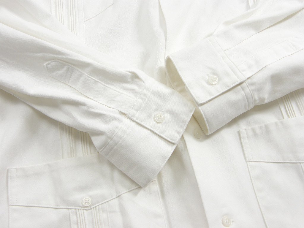 新品 【SUNNY SPORTS / サニースポーツ】 キューバシャツ ジャケット 羽織り LS CUBAN SHIRTS LS 白 ホワイト ★352958の画像7