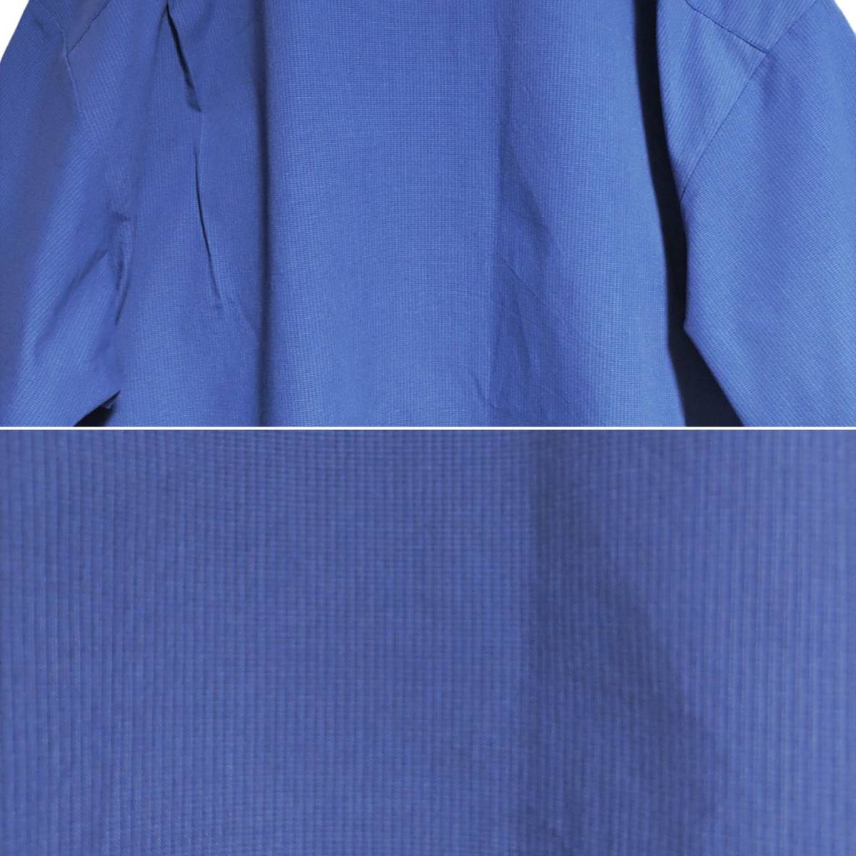 CiNTAS シンタス 半袖ワークシャツ size 3XL オーバーサイズ ブルー ゆうパケットポスト可 胸 ワッペン METCALFE 古着 洗濯 プレス済 672_画像9