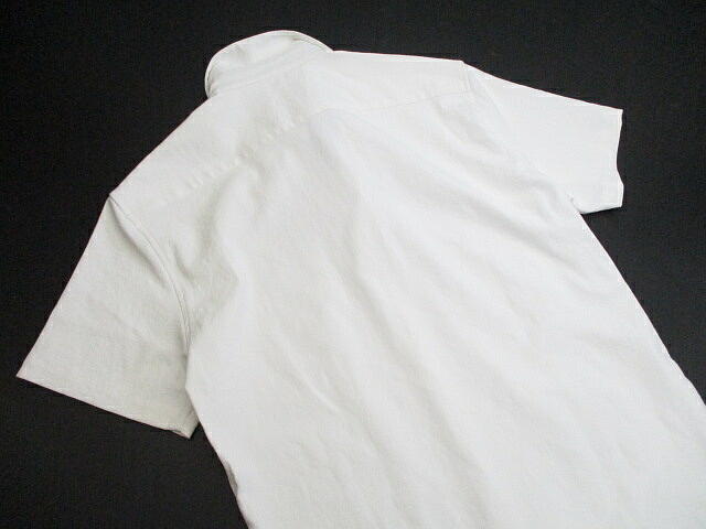 希少■ 定価2万 美品 即決 日本製 メンズ セオリー 麻混 半袖シャツ 白 Theory ホワイト XSサイズ リネンの画像3