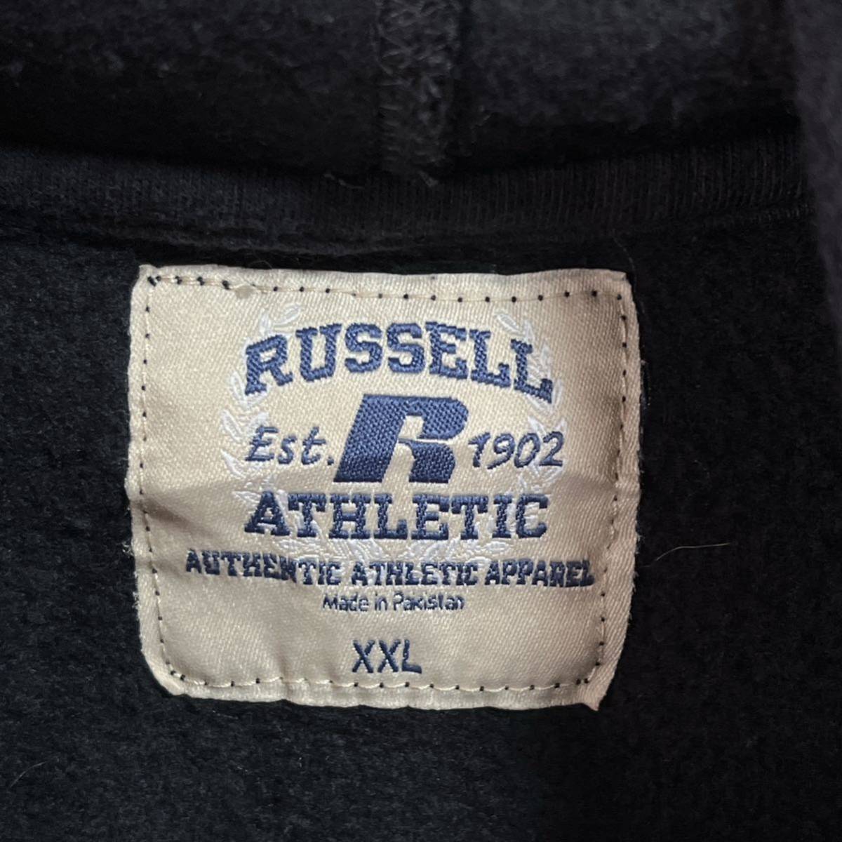 Russell Athletic ラッセルアスレティック　スウェットパーカー プルオーバー セントラル・カレッジ　ビッグサイズXXL オーバーサイズ_画像3