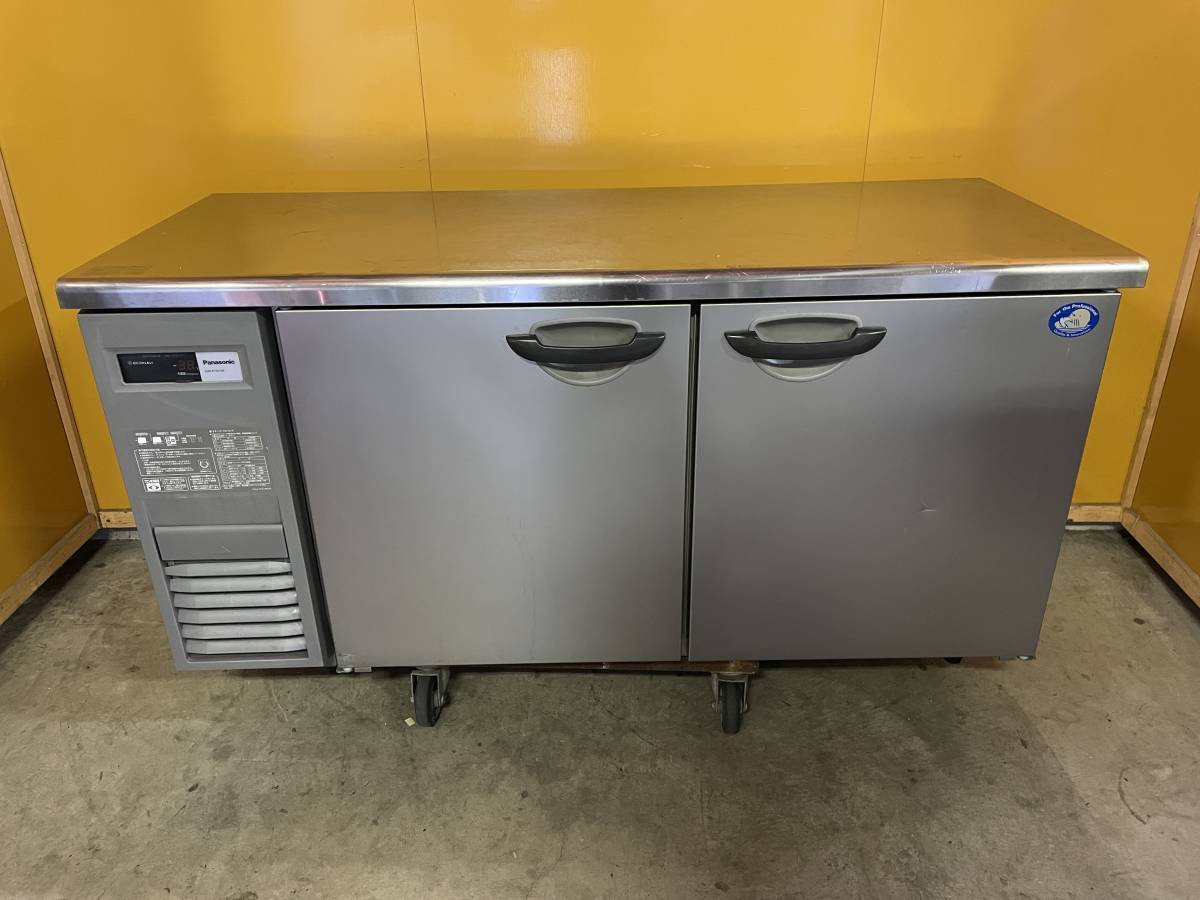  service completed Panasonic table type refrigerator refrigeration cold table SUR-K1561SA central piller less 2020 year made used kitchen equipment Gifu departure (2)