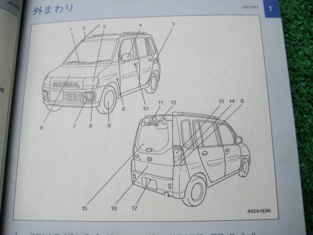 Mitsubishi H42A Toppo BJ owner manual Heisei era 10 year 11 month 