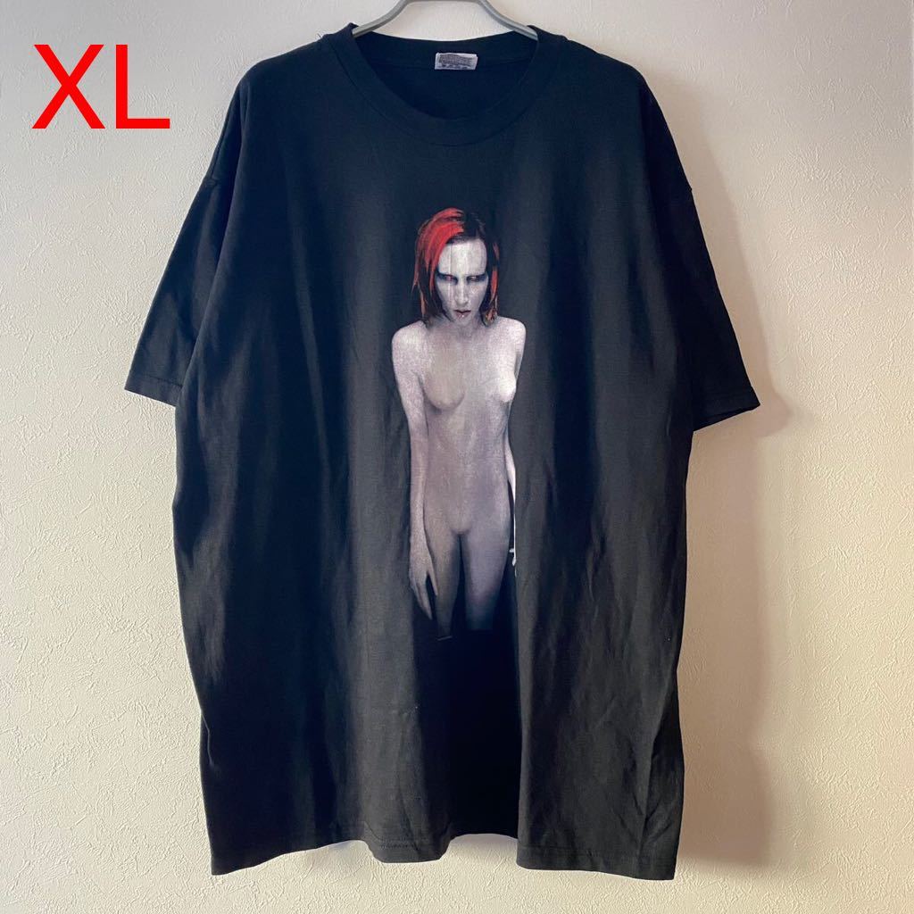 レア古着 90s Marilyn Manson Mechanical Animals Tee XL Band Rap マリリンマンソン Tシャツ メカニカル アニマルズ ロックT バンドT 1998