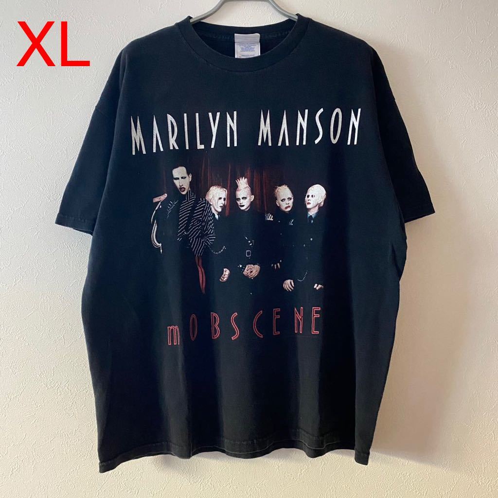 正規品! Black XL Tee mOBSCENE Manson Marilyn Y2K Vintage 古着 レア