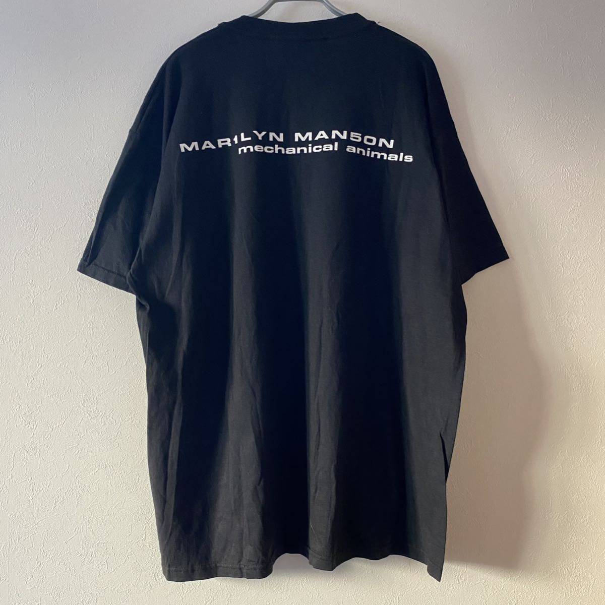 レア古着 90s Marilyn Manson Mechanical Animals Tee XL Band Rap