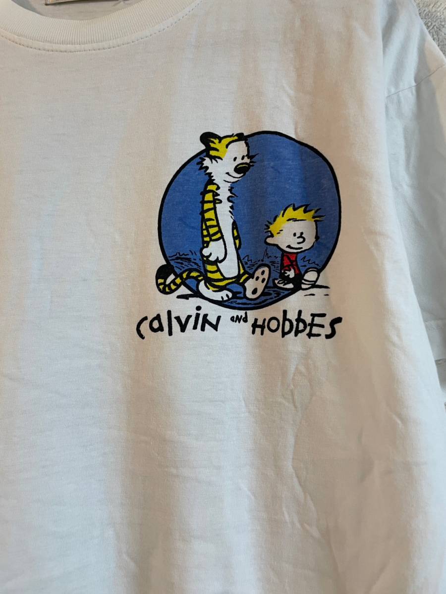 カルビンとホッブス (Calvin and Hobbes)　Tシャツ　漫画　COMICS　Bill Watterson　キャラ　ホワイト　白_画像3