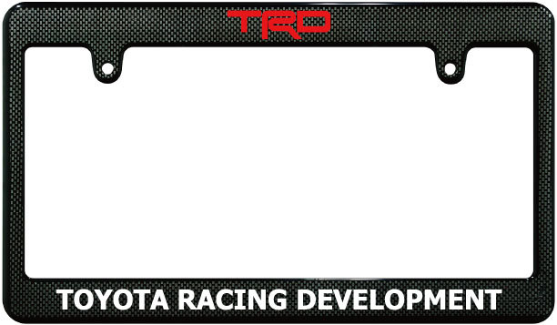 【新品・即決】カーボン調 ナンバーフレーム TOYOTA トヨタ 汎用 TRD TOYOTA RACING DEVELOPMENT USDM_画像1