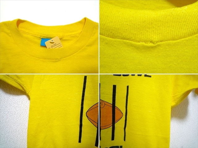 1980年 ビンテージ PROBATION BOWL フットボール Tシャツ 半袖 USC vs. UCLA アメフト L 黄色 USA製 PAC5 スクリーンスターズ製 男女兼古着_画像8