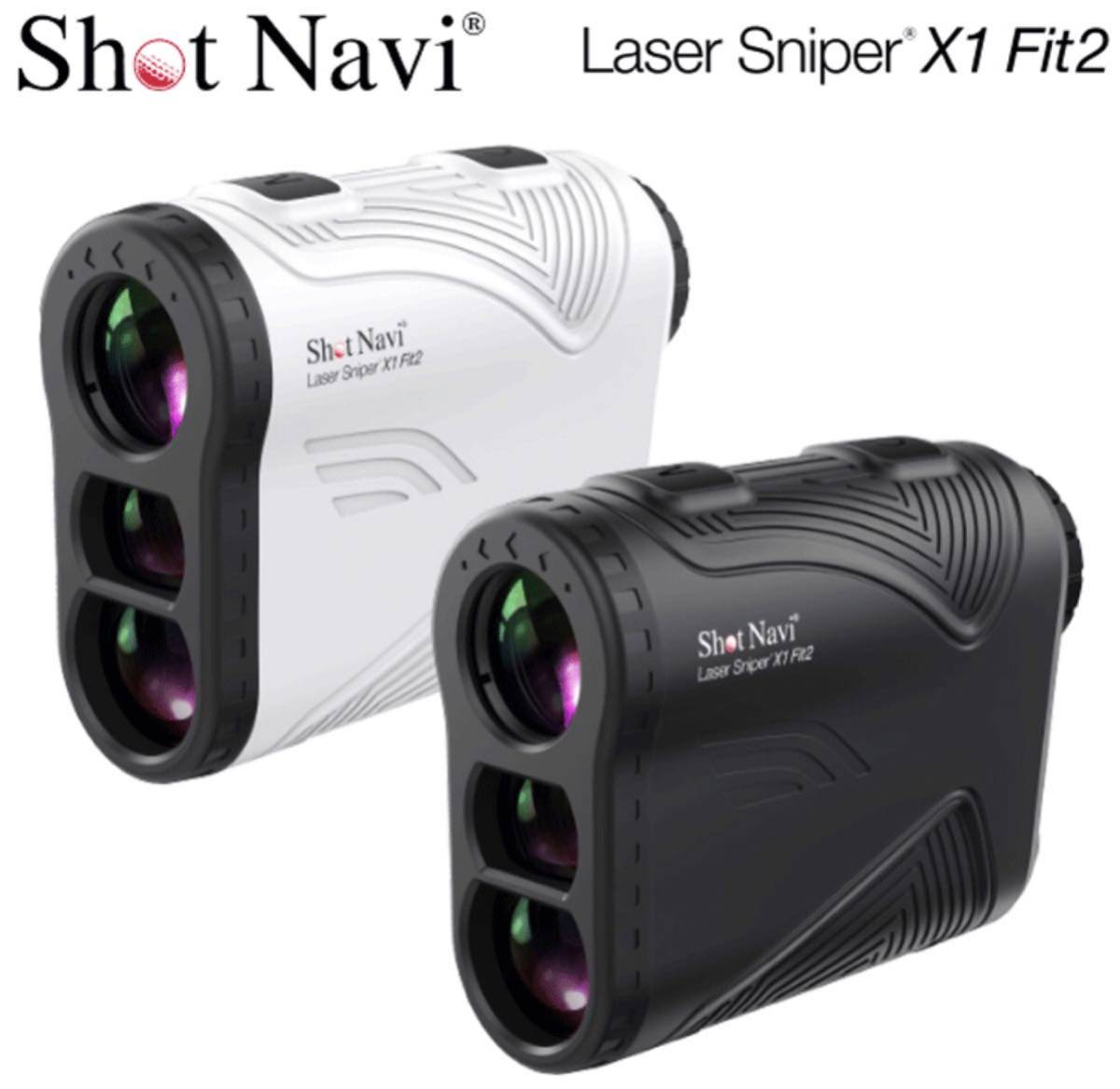 Shot Navi(ショットナビ) ゴルフ レーザー距離測定器 LaserSniper X1 Fit2　高低差ON/OFF機能搭載　ホワイト_画像1