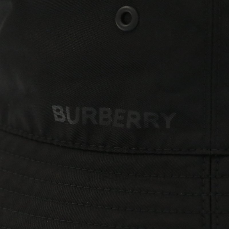◆ バーバリー / BURBERRY ◆ 80643491 / ナイロン リバーシブル バケットハット ◆ ブラック アーカイブベージュ チェック ◆_画像7