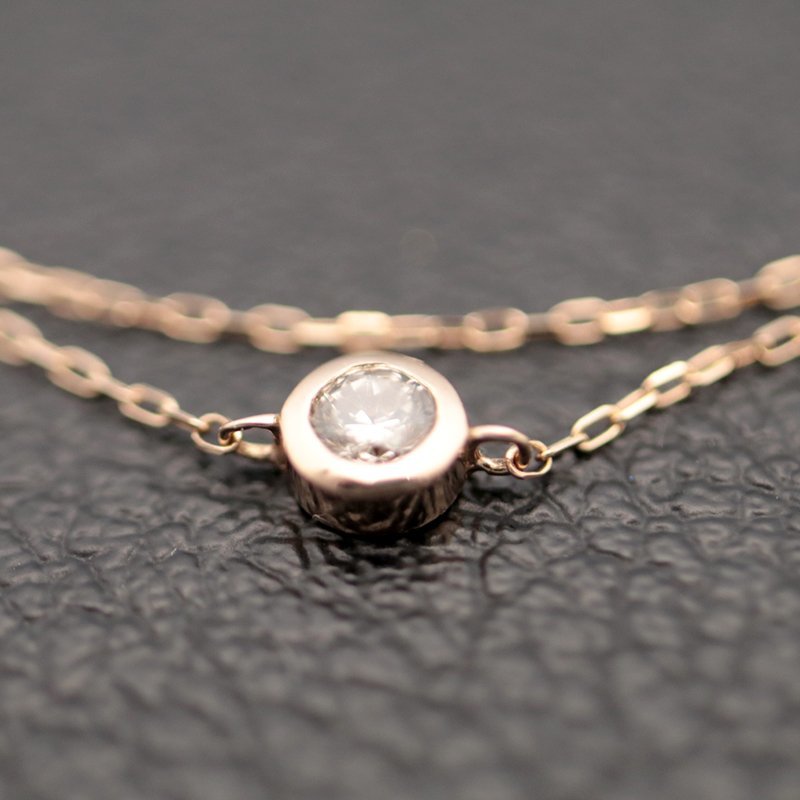 大きな取引 D0.50ct K18 【中古】 ☆ ダブル 750 イエローゴールド
