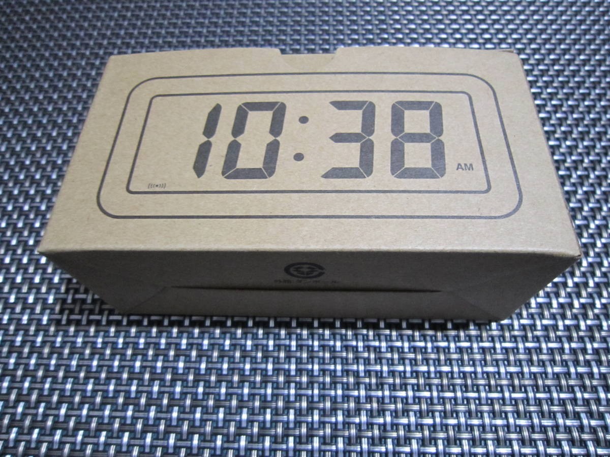 * necessities! new goods unopened * Muji Ryohin digital clock * small ( alarm with function ) white | pattern number :MJ-DCSW1(*^^)v