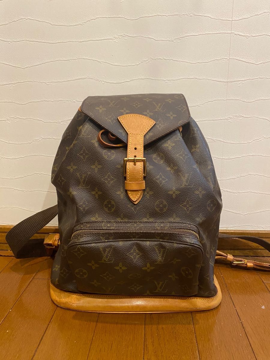 希少 LOUISVUITTON 正規品 モンスリ リュック-