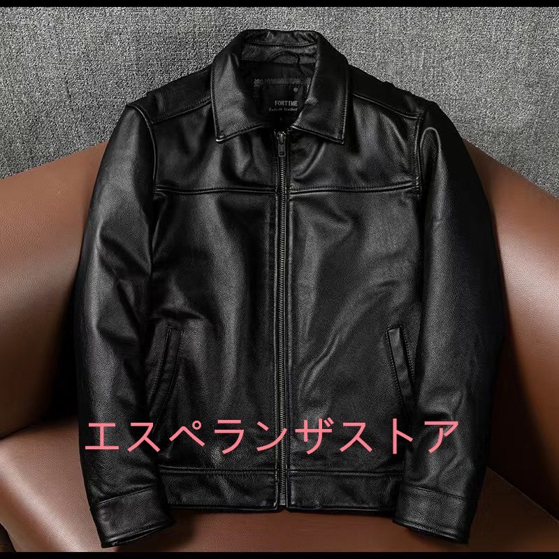 【エスペランザストア】レザージャケット牛革オートバイジャケットメンズファッションS～5xl