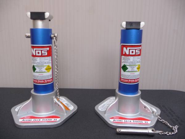 NOS ニトロ カラー 青 タンクボトル型 3トン アルミ ジャッキ 軽量 スタンド/ウマ 1基 １本 スナップオン 非売 カスタム ワイルドスピード_1基のみ