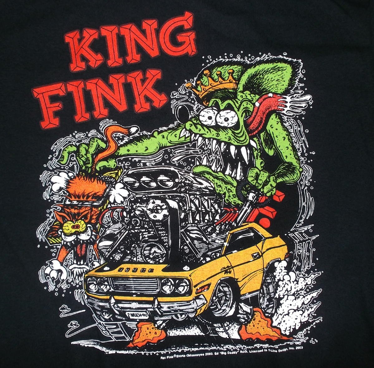 ★ラット フィンク Tシャツ Rat Fink King - L 正規品 USA版 アメ車 DODGE ダッジの画像1