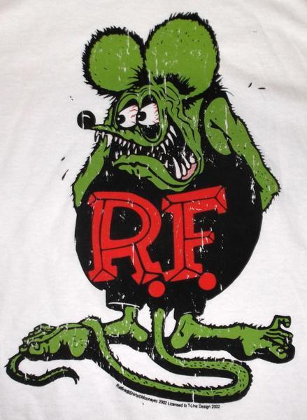 ★ラット フィンク Tシャツ Rat Fink USカラー 白 L 正規品 mooneyes_画像3