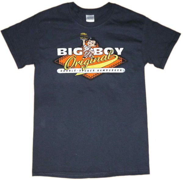 ★ビッグ ボーイ Tシャツ Big Boy 紺 L 新品・正規品 usa アメキャラ ハンバーガー レストラン ダイナー_画像2