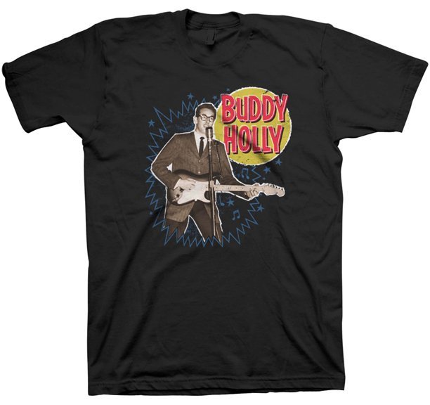 ★バディ ホリー Tシャツ BUDDY HOLLY MUSIC BURST - M 正規品 ペギー スー rockabilly elvis presley 50s_画像1