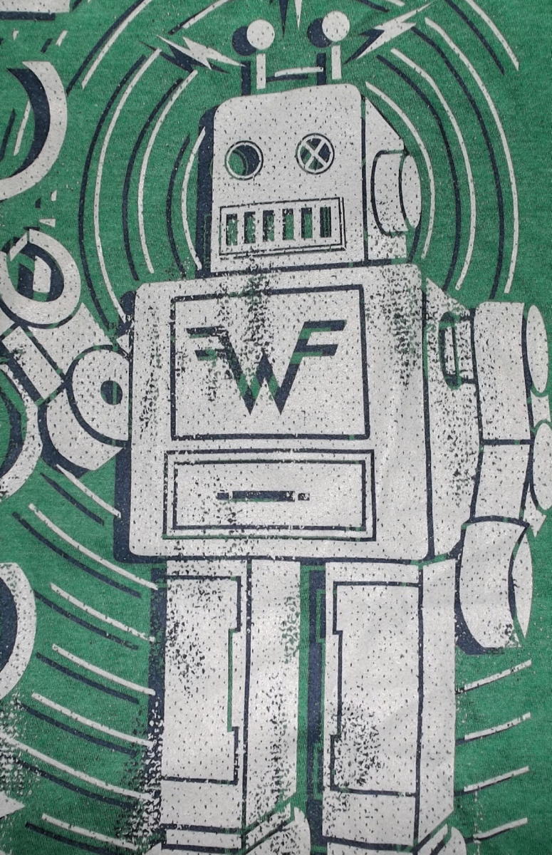 ★ウィーザー Tシャツ WEEZER ROBOT - M 正規品 us power pop indie_画像3