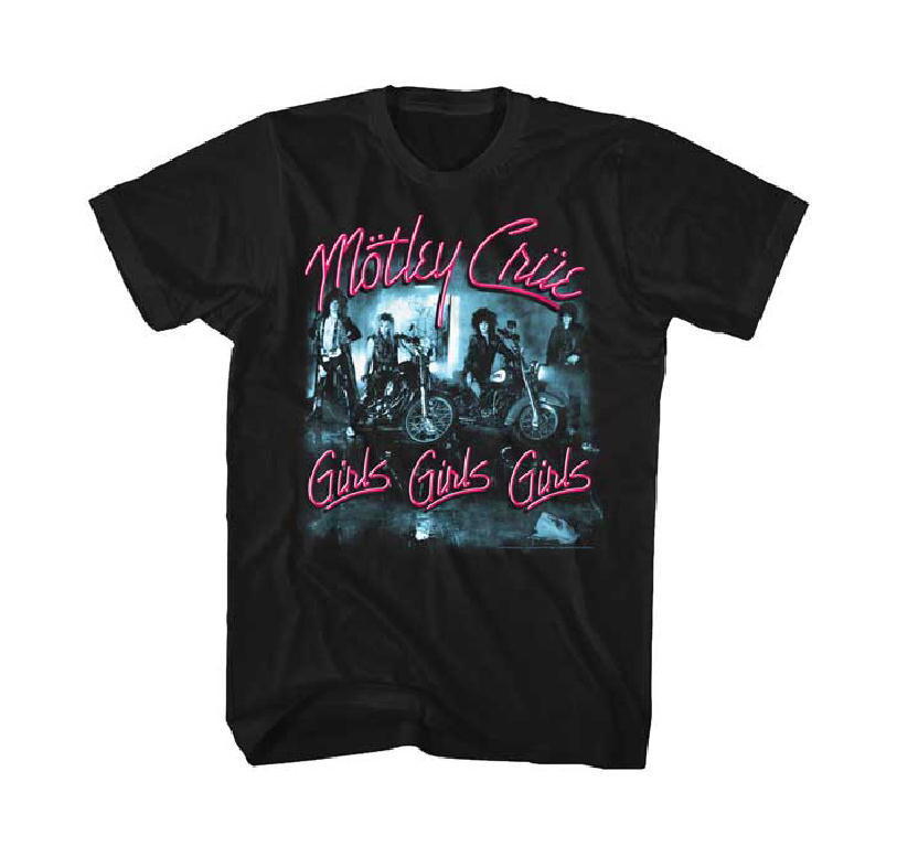 ★モトリー クルー Tシャツ Motley Crue Girls! × 3 黒 S 正規品! la メタル gnr_画像2