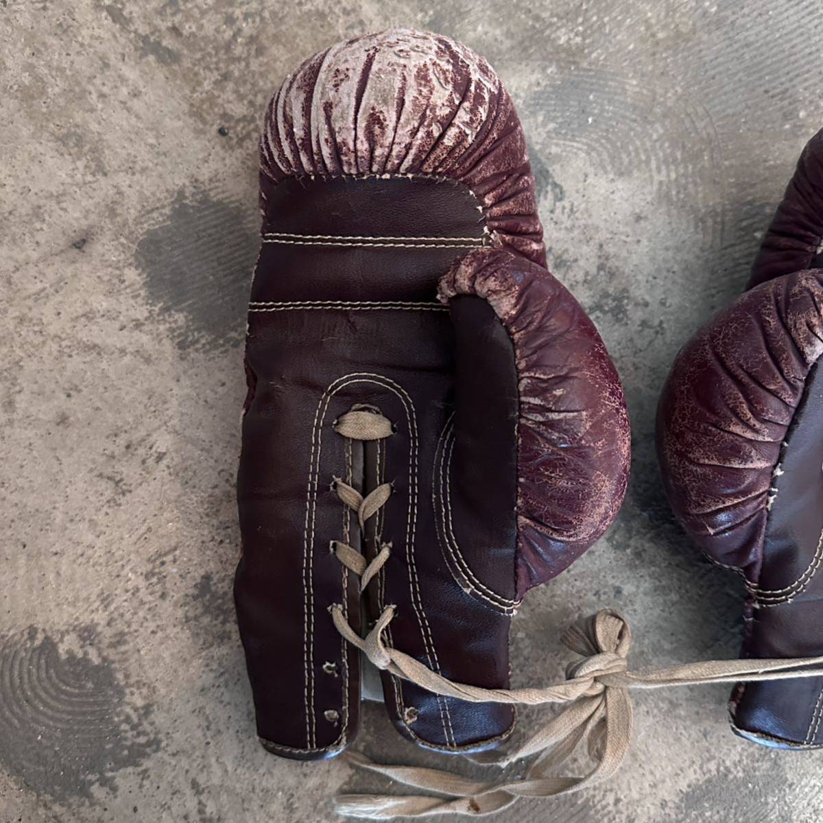 【Vintage】〜1960s Boxing Gloves ボクシンググローブ レザー 革 スポーツ 格闘技 ヴィンテージ アンティーク_画像7