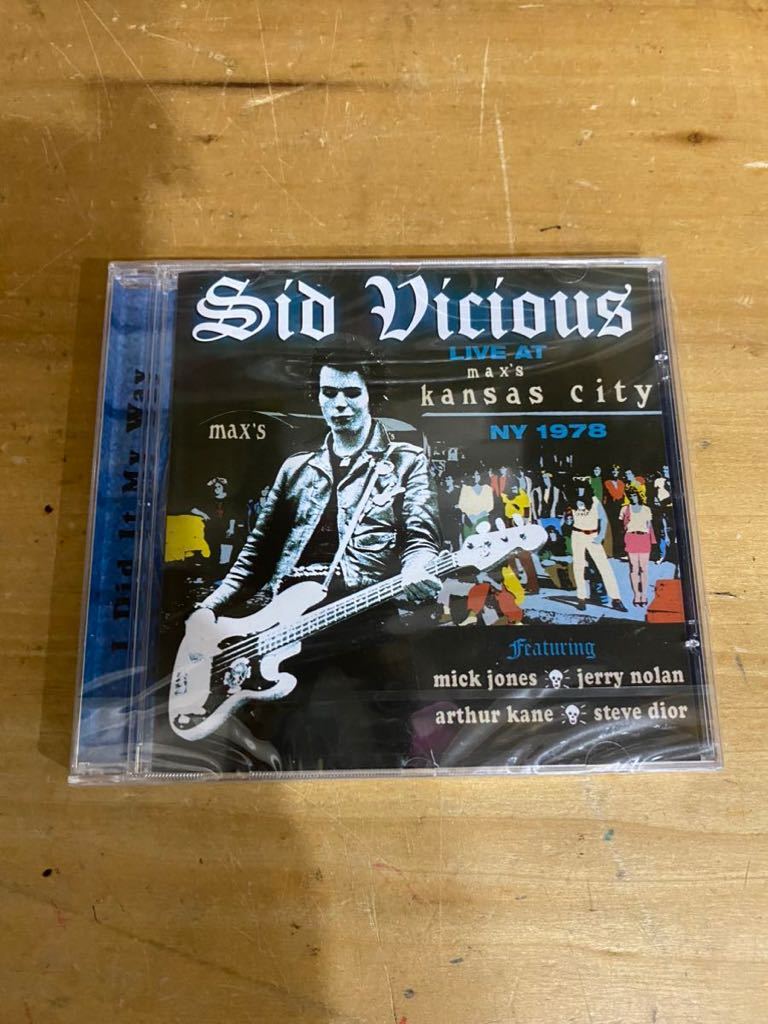 未開封 SID VICIOUS シド・ヴィシャス LIVE AT MAX'S KANSAS CITY_画像1