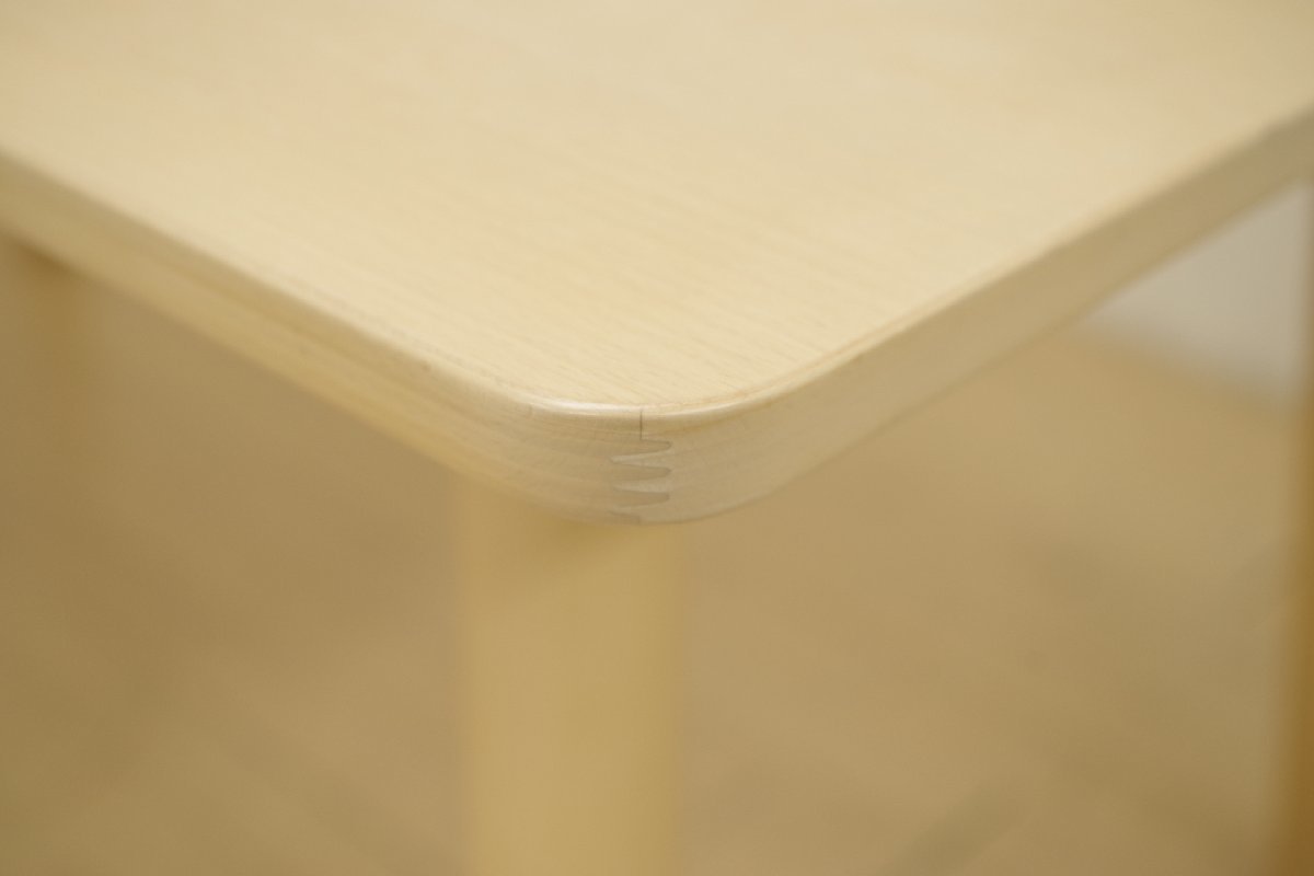展示品 マルニコレクション HIROSHIMA ヒロシマ ダイニングテーブル 160 食卓机 4人掛け ナチュラル シンプル 深澤直人 定価約22万_画像5