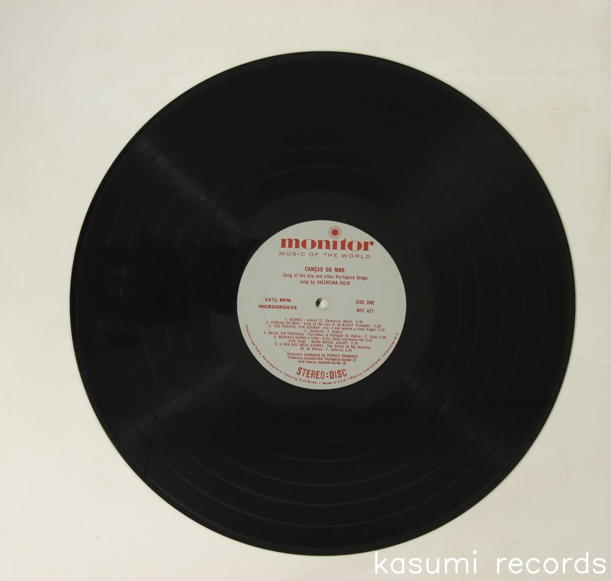 【US-ORIG.LP】VALENTINA FELIX/CANCAO DO MAR(並品,ポルトガル,ファド,MONITOR,1965)_画像3