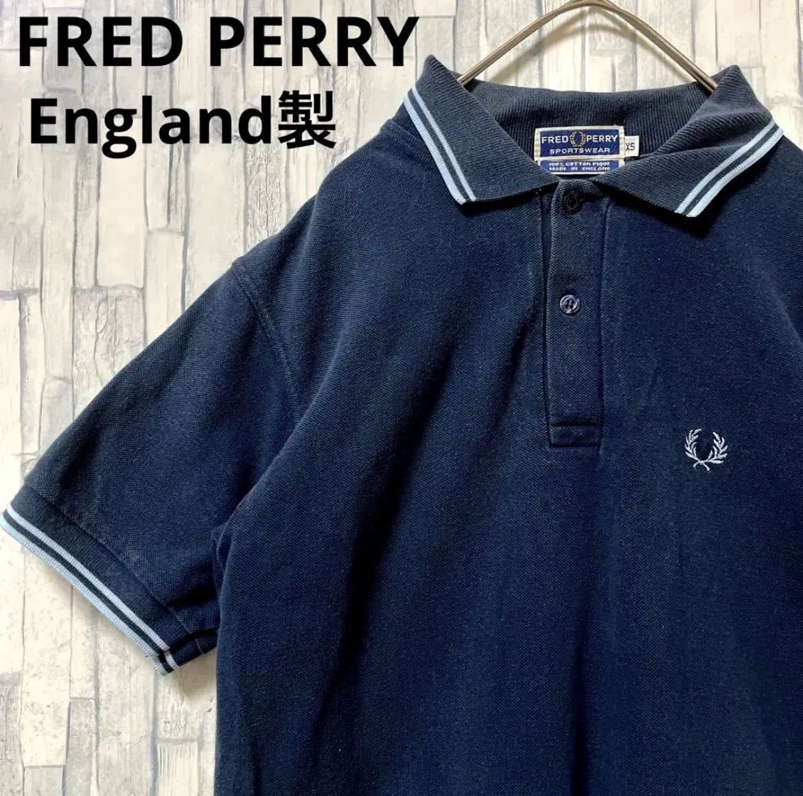 FRED PERRY フレッドペリー 半袖 リンガー ネック Tシャツ サイズM