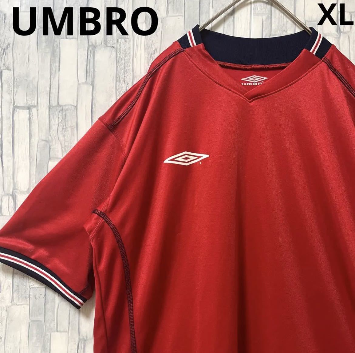 UMBRO アンブロ サッカー ゲームシャツ ユニフォーム 半袖 シンプルロゴ ワンポイントロゴ サイズXL リンガー デサント 送料無料