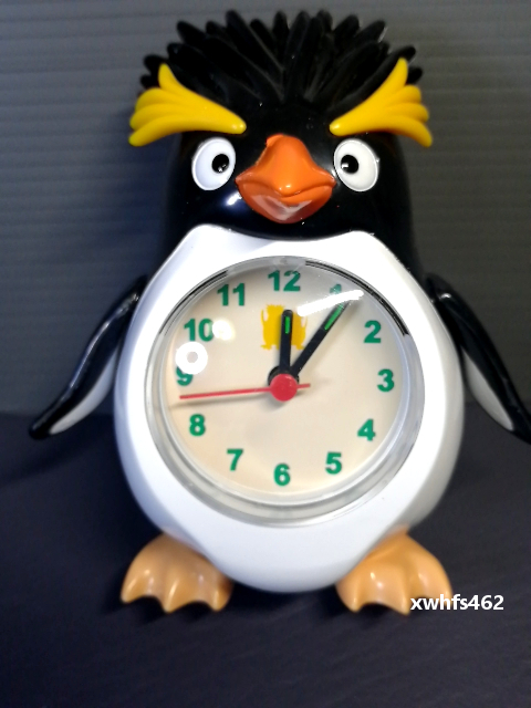 即決新品 動作OK イワトビペンギン立体置時計 BANPRESTO 1997 南極 ペンギン ペンペン エヴァンゲリオン 昭和レトロ アンティーク 時計 zak_画像5