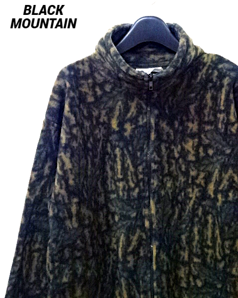 S 未使用【BLACK MOUNTAIN fleece jacket MADE IN U.S.A. アメリカ製 米国製 ブラックマウンテン フリースジャケット 90's 90年代】