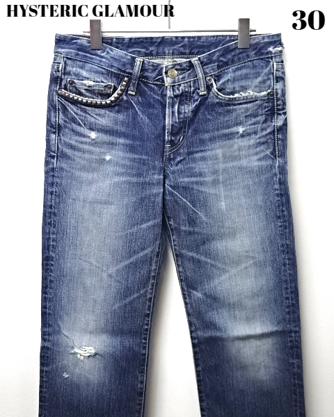 贅沢屋の 4AP-1661 DENIMPANTS GLAMOUR 30【HYSTERIC INDIGO