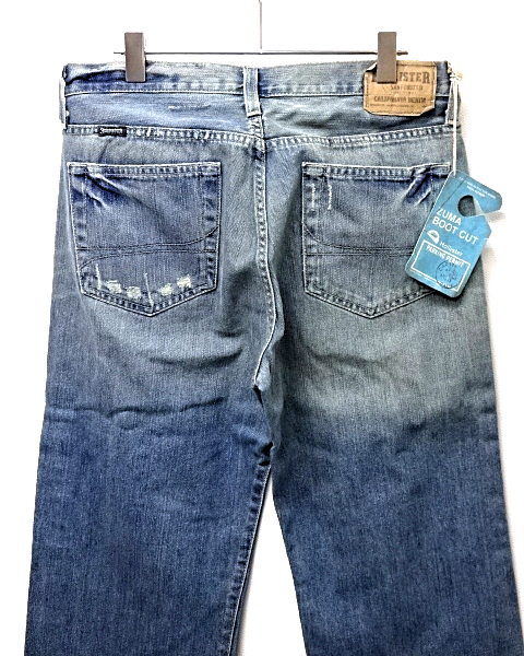 30x30 未使用【HOLLISTER DENIM PANTS ZUMA BOOT CUT 380-0140-24 70195 31026419 DUDES ホリスター デニムパンツ ブーツカット】_画像4