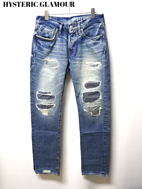 30inch 新品【HYSTERIC GLAMOUR SP加工WRデニムパンツ ヒステリックグラマー SP加工WRデニムパンツ 0253AP02 HERO】_画像2