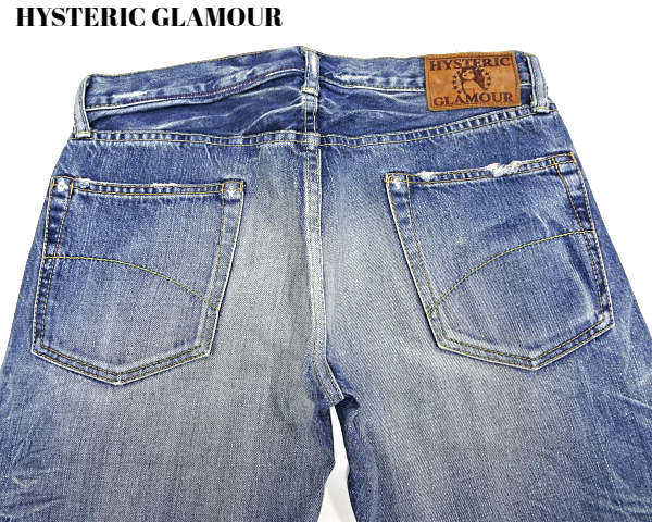 30【HYSTERIC GLAMOUR DENIM PANTS 4AP-1551 INDIGO ヒステリックグラマー デニムパンツ インディゴ】_画像6