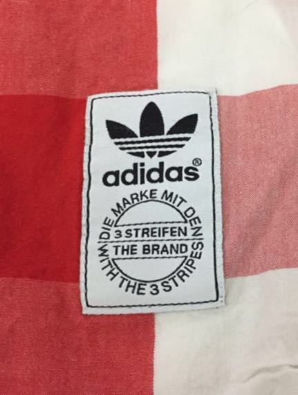 アディダス adidas ボダンダウンシャツ 長袖 チェック柄 ギンガムチェック レッド メンズ Lサイズ !●&_画像7