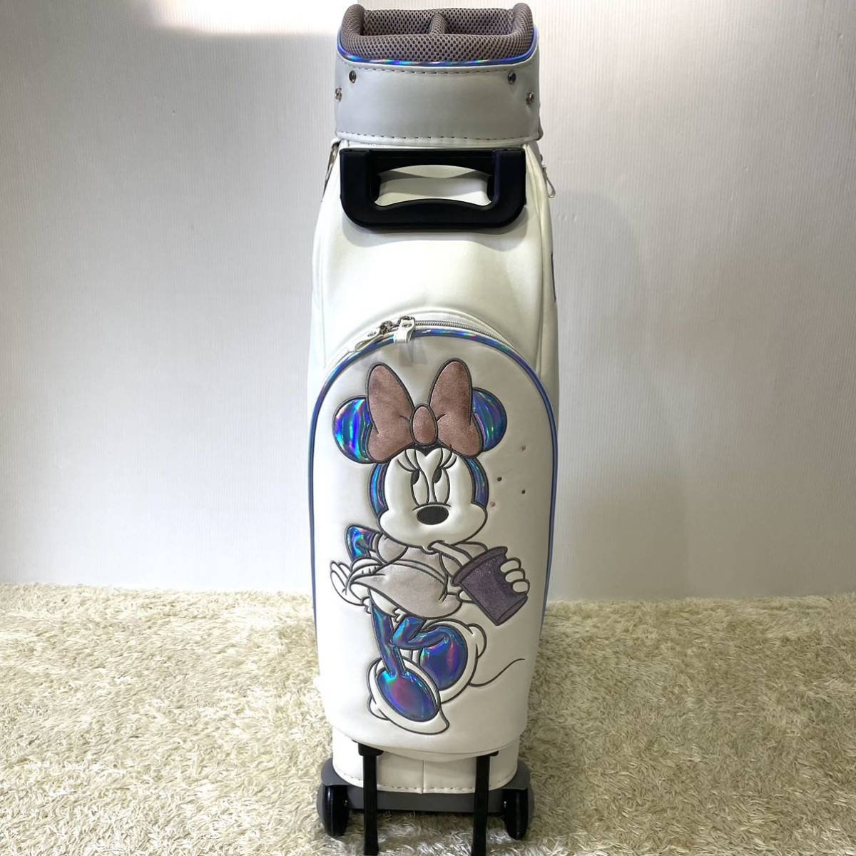 【SALE】【新品】キャディバッグ ディズニー ミニーマウス レディース ホワイト 白 Disney