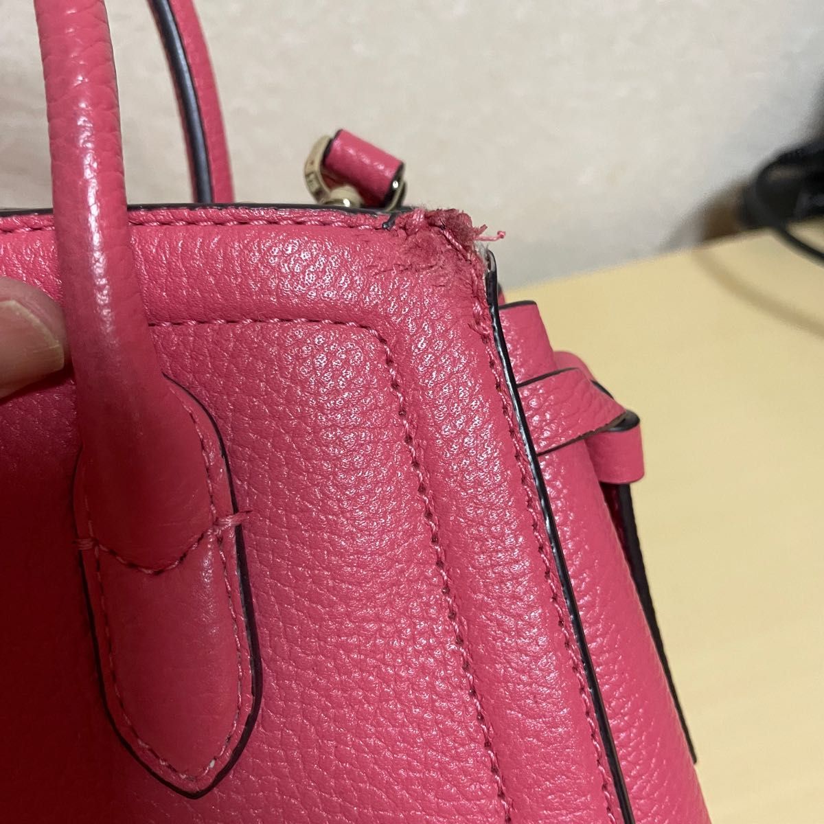 難あり　ケイトスペード　ノットミニサッチェル　ピンク　ショルダーバッグ　ミニバッグ　2wayバッグ　Kate spade