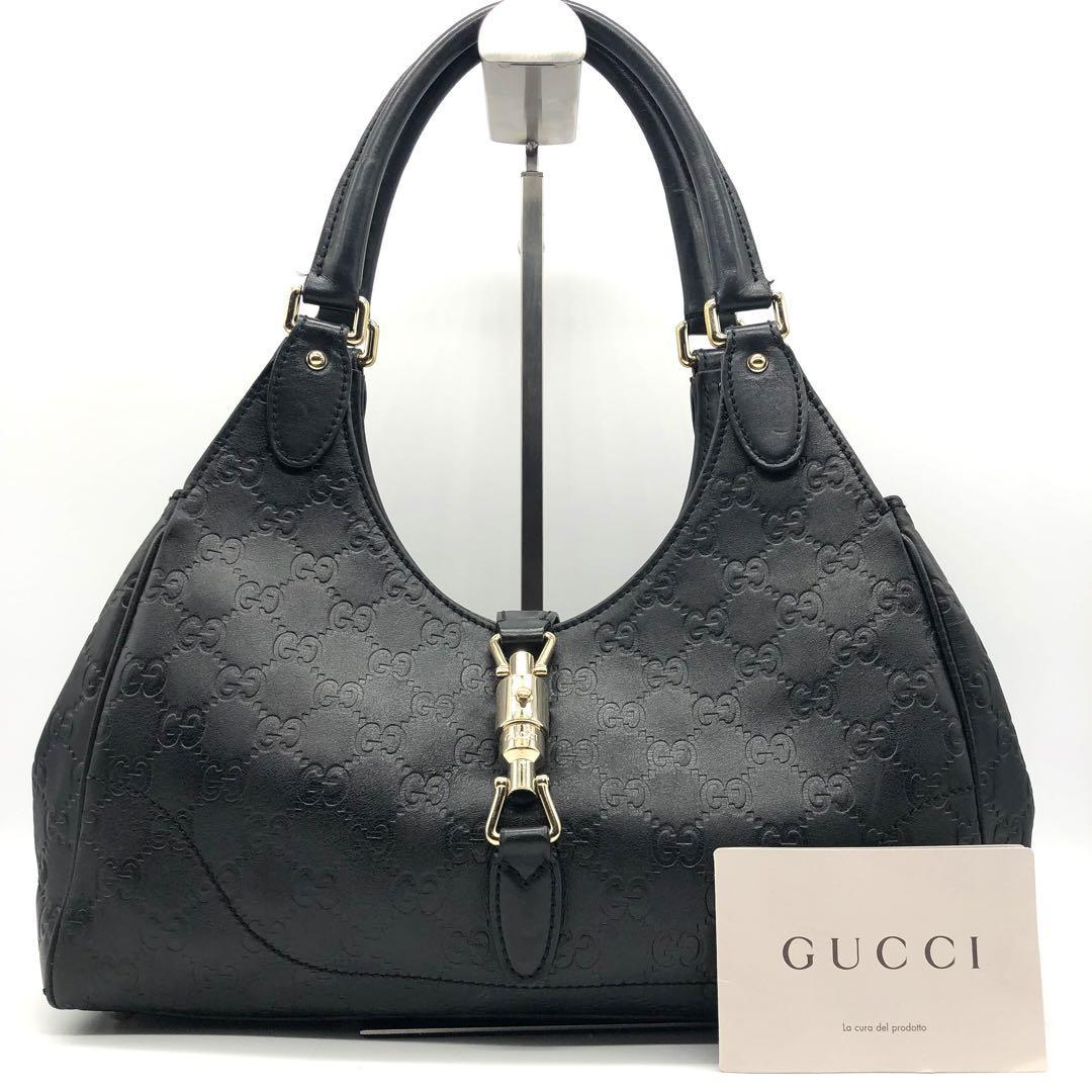 希少/美品】GUCCI グッチ ショルダーバッグ ハンドバッグ GG柄 型押し