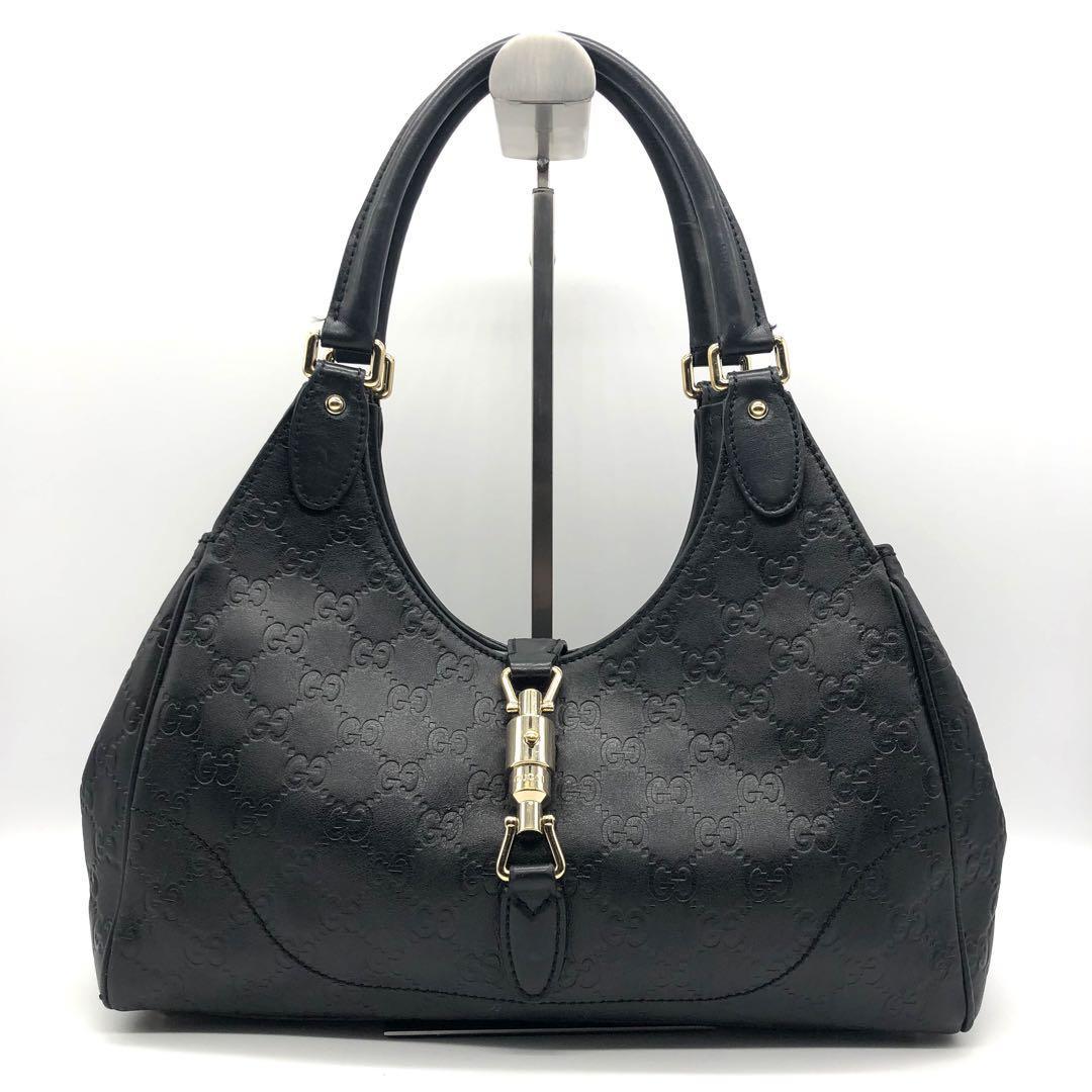希少/美品】GUCCI グッチ ショルダーバッグ ハンドバッグ GG柄 型押し