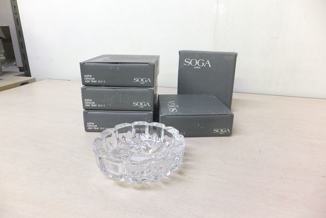 unused goods SOGA JAPAN crystal glass ashtray M39W#: Real Yahoo auction  salling