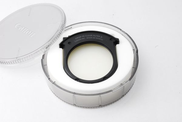 ★極上美品★ キヤノン CANON DROP-IN CLEAR FILTER A ドロップイン クリア フィルター #1318040SE11_画像1