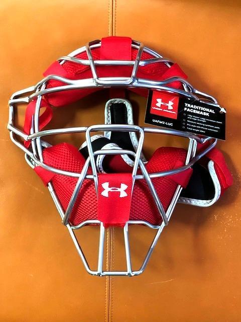 USA limitation sale model * Under Armor ** catcher protector + mask + helmet * for adult * red 