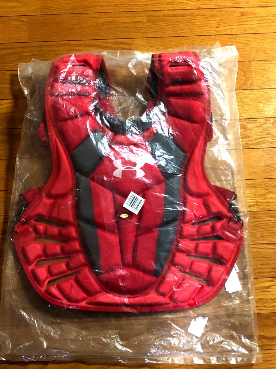 USA limitation sale model * Under Armor ** catcher protector + mask + helmet * for adult * red 