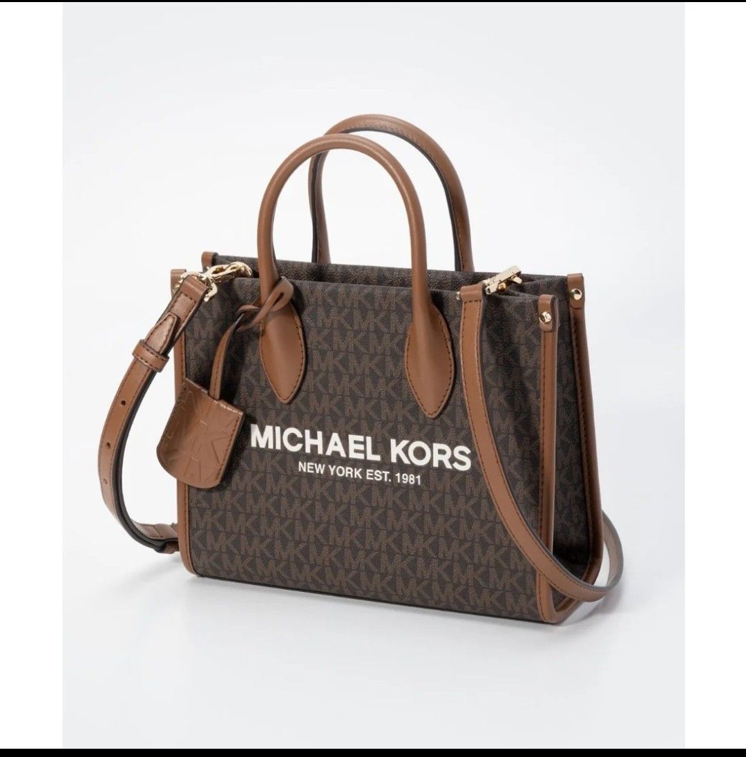 【新品未使用】MICHAEL KORS マイケルコース ミニトートバッグ ショルダーバッグ 2WAY  ロゴチャーム