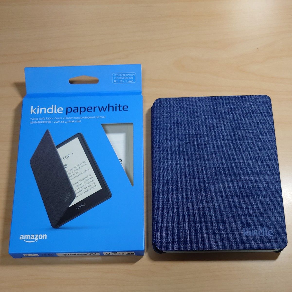 Kindle Paperwhite Amazon純正 ファブリックカバー (ディープシーブルー)