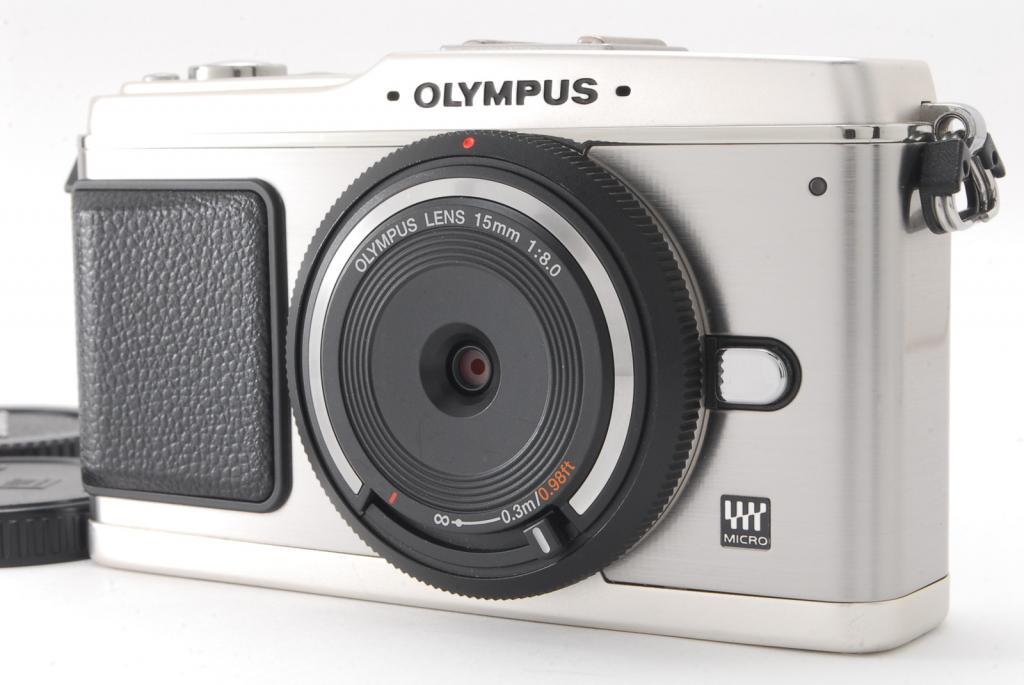 OLYMPUS オリンパス PEN E-P1 シルバー レンズキット 新品SD32GB付き ショット数837回