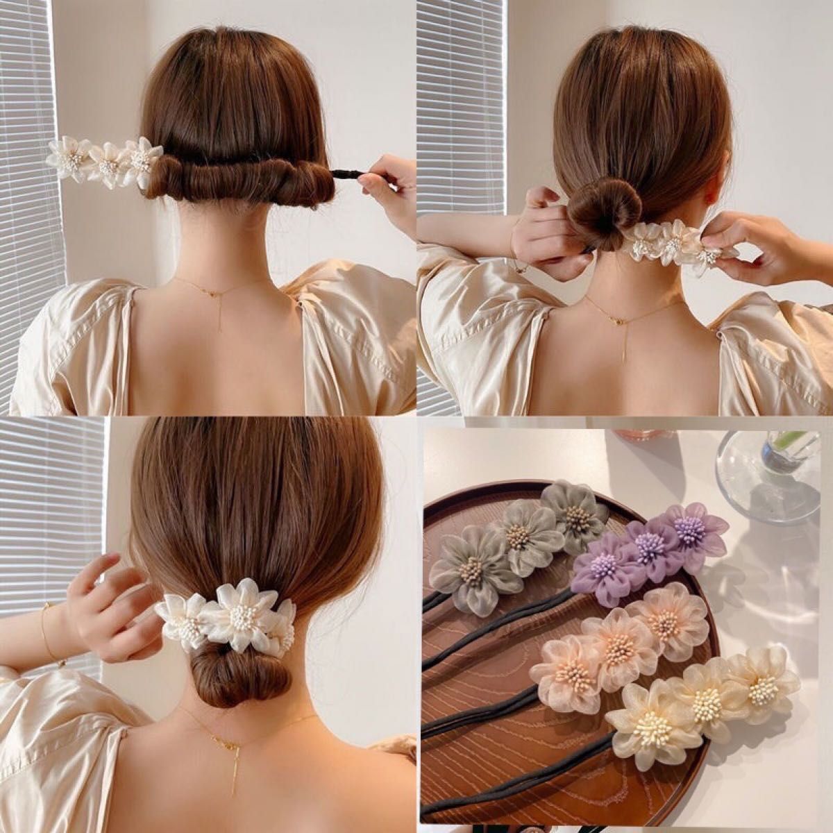 ヘアゴム　ヘアコーム　豪華ジュエリー　ヘッドドレス　ヘアアクセサリー　髪飾り